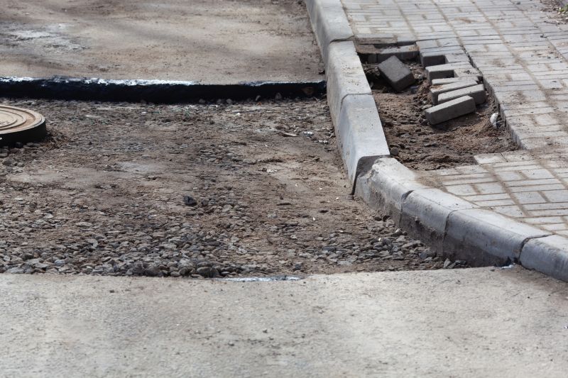 Damaged Paver Section