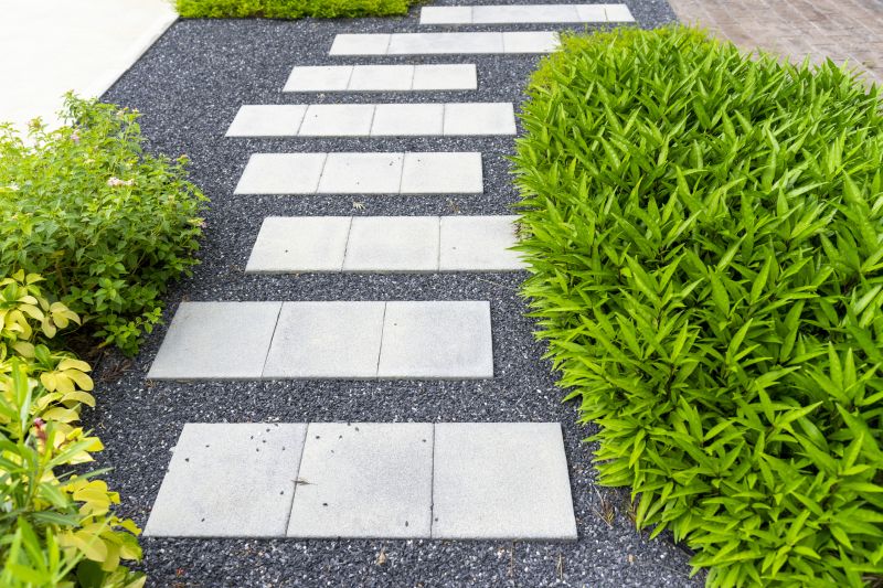 Walkway with Decorative Pavers